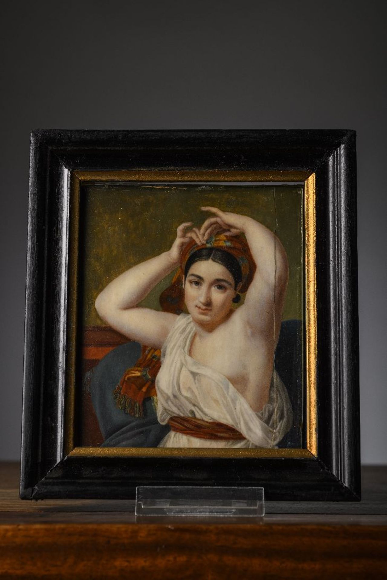 Adèle Lohner: miniature: (o/p) 'lady with turban' (*)