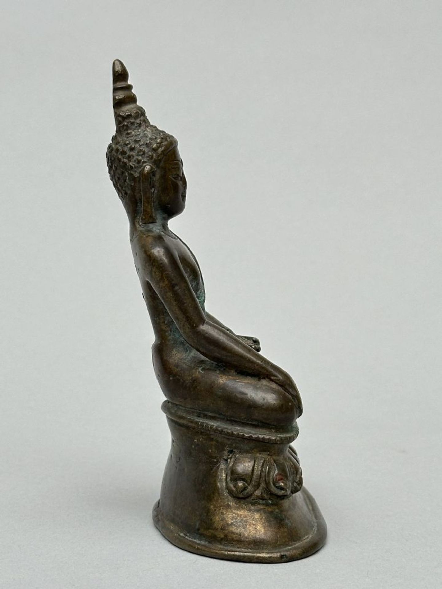 Tibetan statue in bronze 'Buddha', 13th - 14th century - Bild 9 aus 9