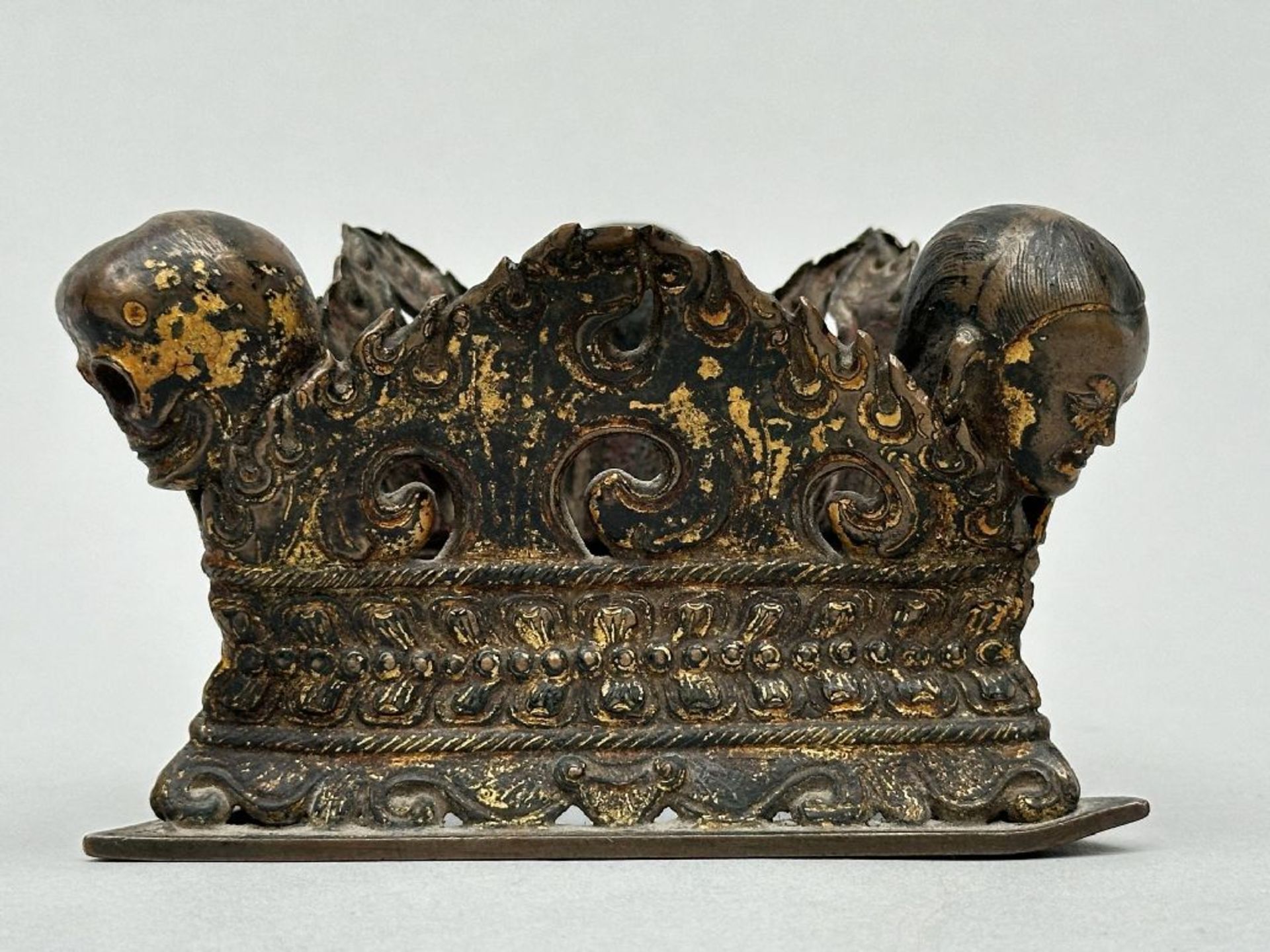 Kapala holder in lacquered metal, Tibet 18th century - Image 6 of 9