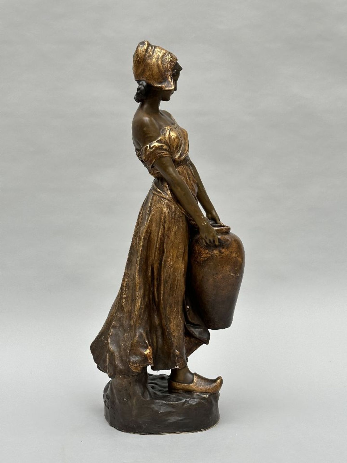 Frederick Goldscheider: terracotta sculpture 'lady with jug' - Image 3 of 7