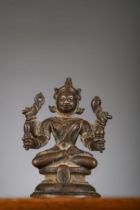 Indian bronze sculpture 'Vishnu', Orissa 16th-17th century