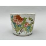 Chinese porcelain planter 'birds and peonies'