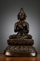 Large Buddha statue, Tibet 18th - 19th century