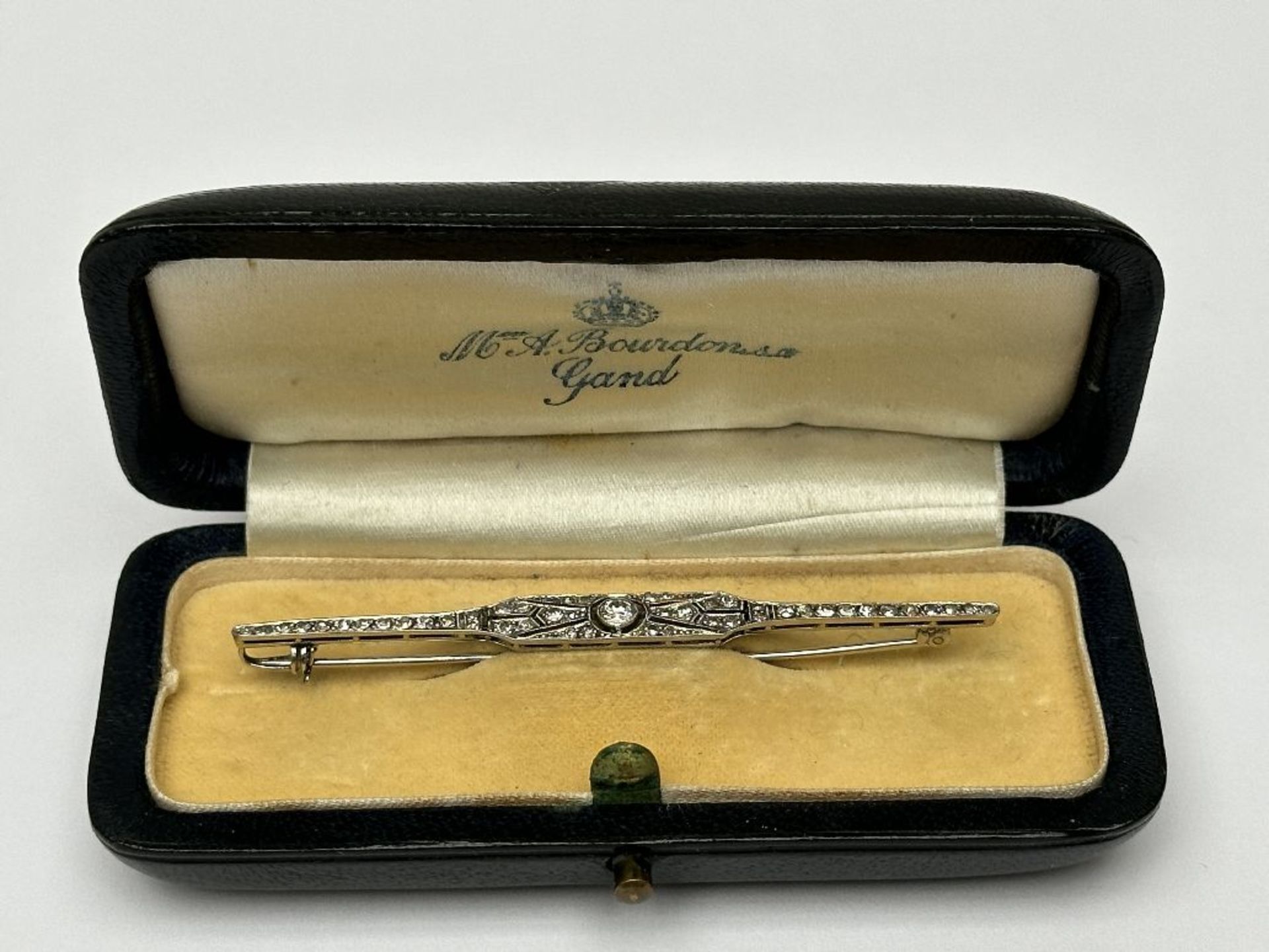 Art Deco brooch with diamonds - Bild 3 aus 6