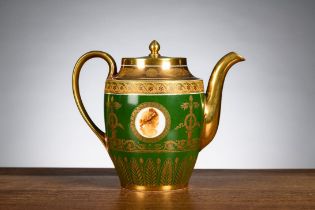 A fine paestum teapot in Sèvres porcelain 'cameos', 1809