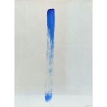 Lee Ufan (possibly by his hand): work on paper 'blue brush stroke'