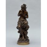 Eutrope Bouret: bronze statue 'nymph'