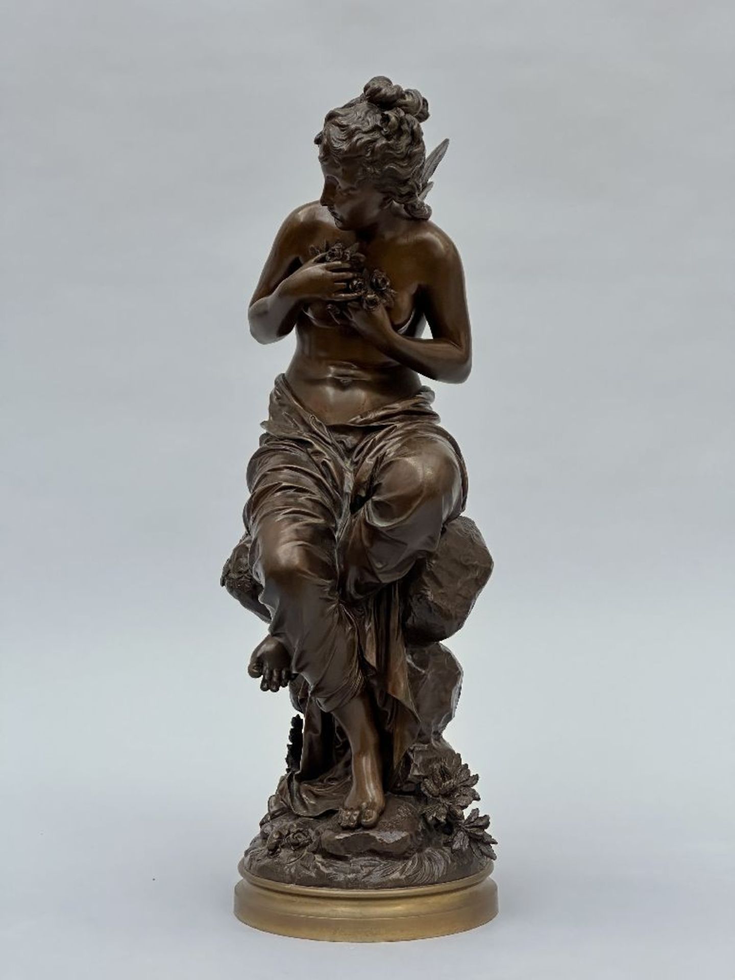 Eutrope Bouret: bronze statue 'nymph'