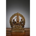 Bronze statue 'tantric', Nepal 17th - 18th century