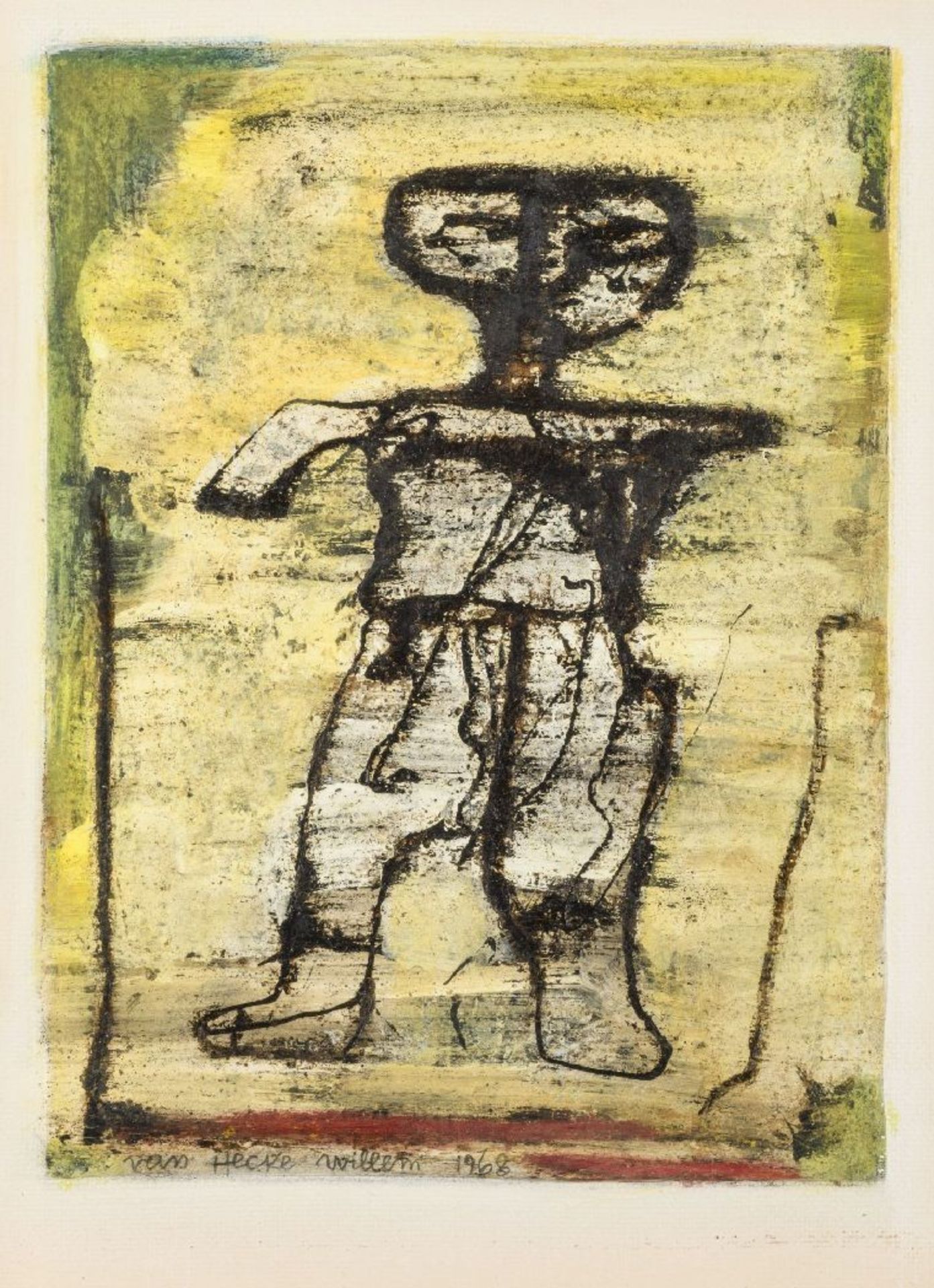 Willem Van Hecke (1968): mixed media 'figure'