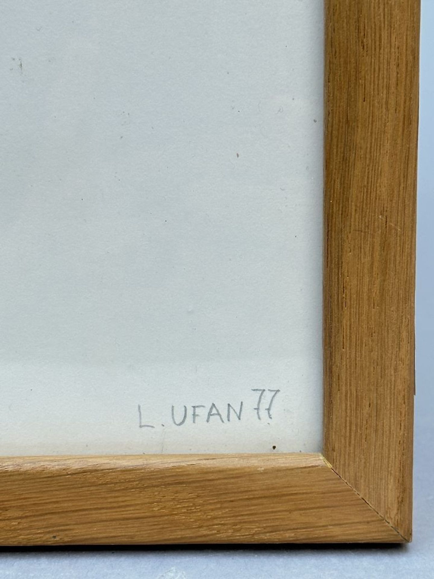 Lee Ufan (possibly by his hand): work on paper 'blue brush stroke' - Image 3 of 5