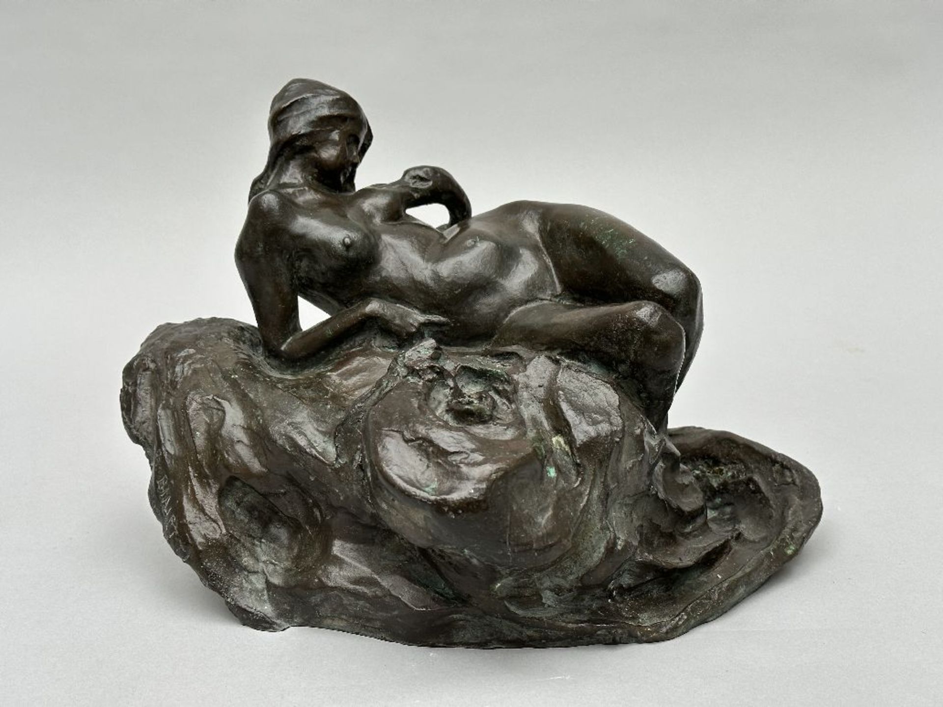 Felice Bialetti (1902): sculpture in bronze 'Leda' - Bild 3 aus 8