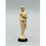 Ivory statue 'draped female nude', 19th century