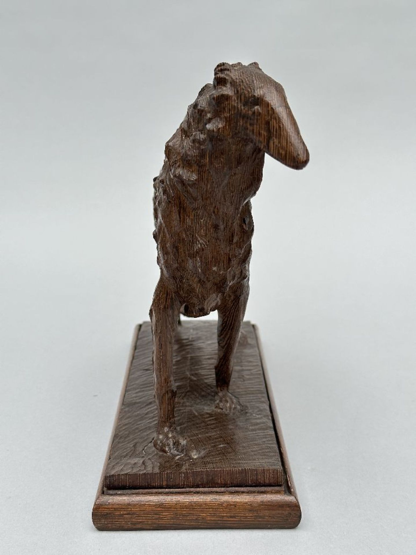 Domien Ingels: sculpture in wengé wood 'greyhound' (*) - Image 8 of 9