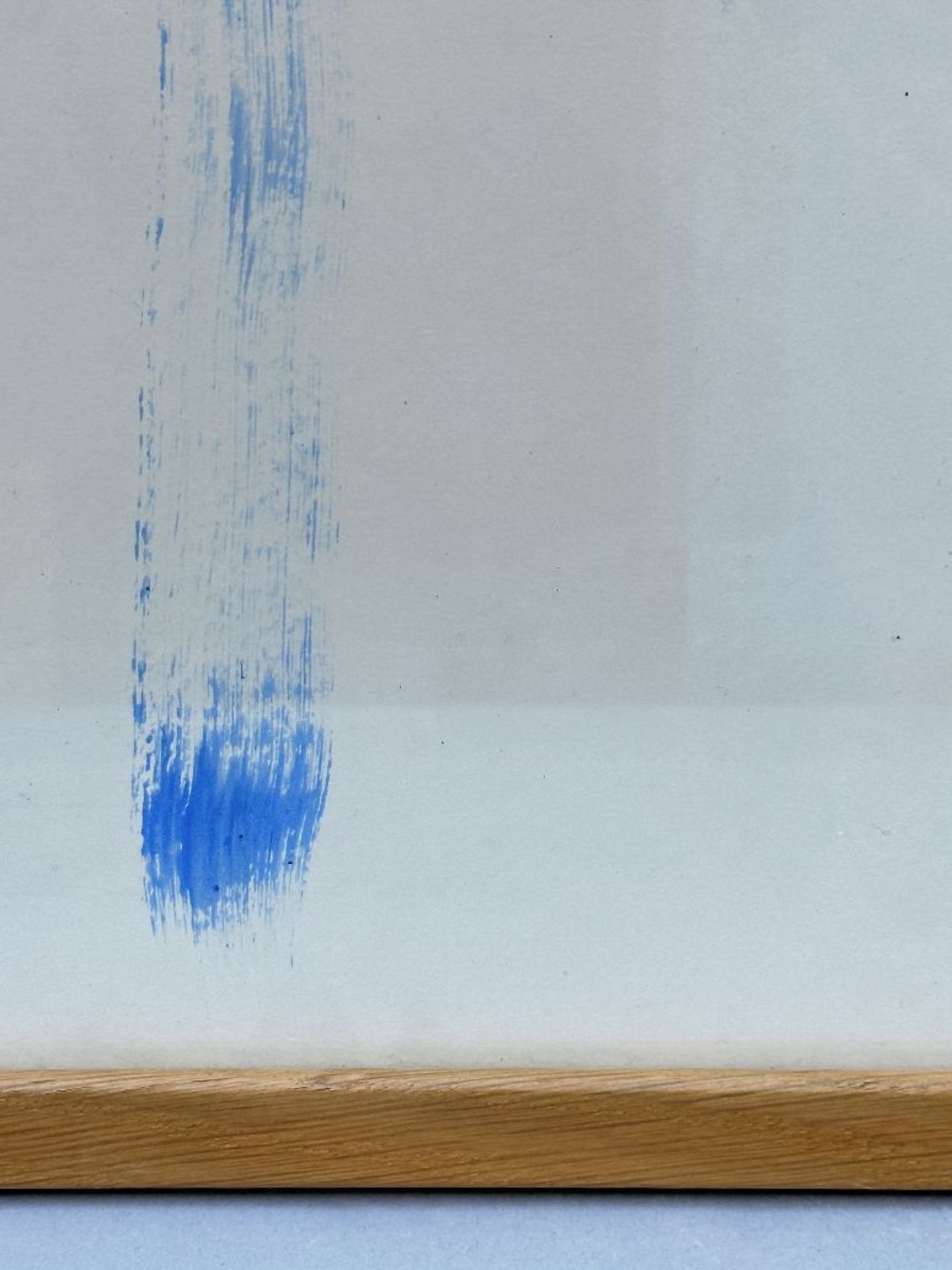 Lee Ufan (possibly by his hand): work on paper 'blue brush stroke' - Image 5 of 5