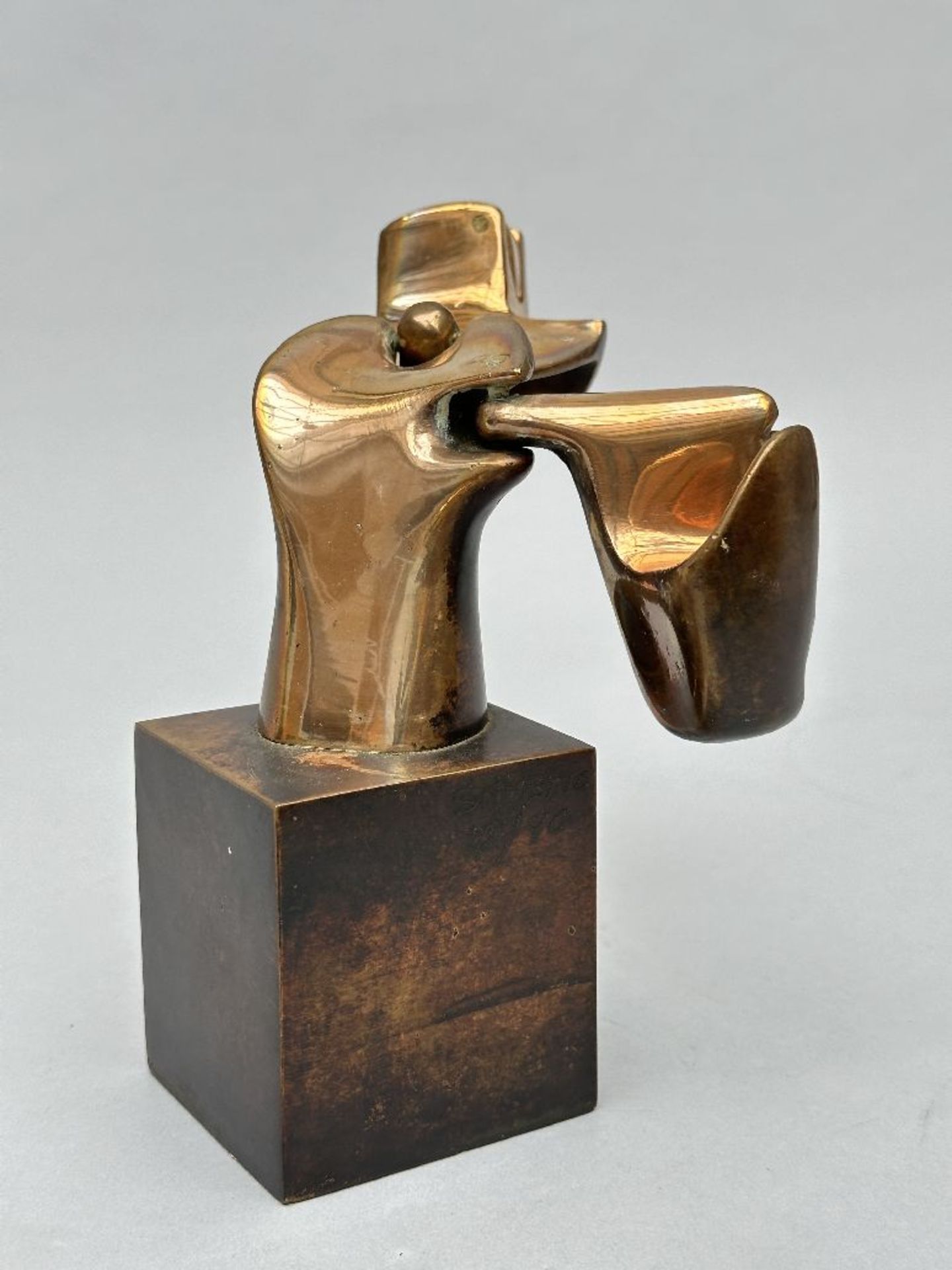 Silverio Rivas: statue in bronze 'head' (ed 88/90) - Bild 5 aus 7