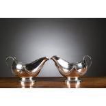 A pair of silver sauce boats by Nicolaes Vleeshouwers, Antwerp 1792