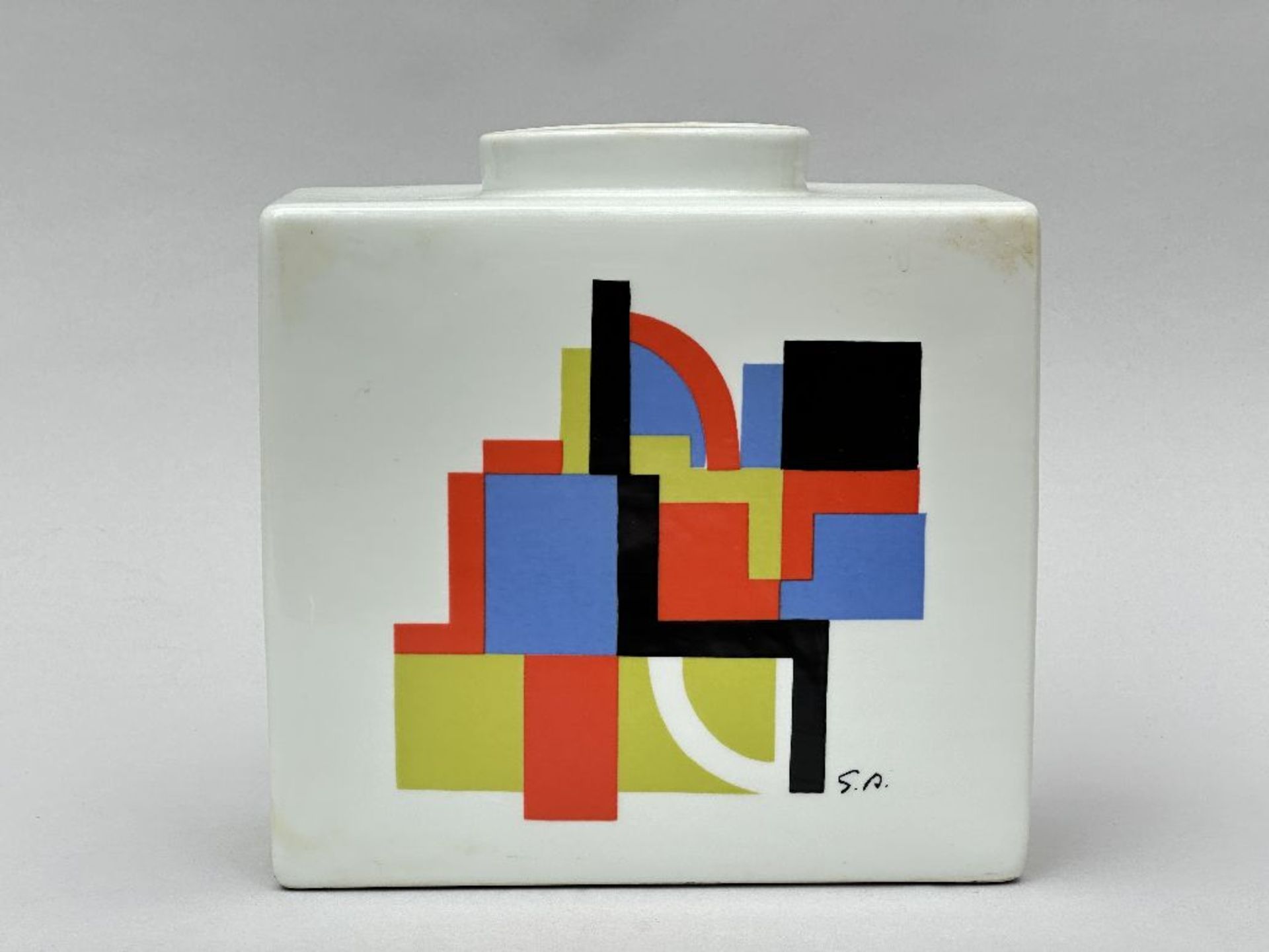 Sonia Delaunay (after): ceramic vase 'Venise' (Artcurial edition no.121)