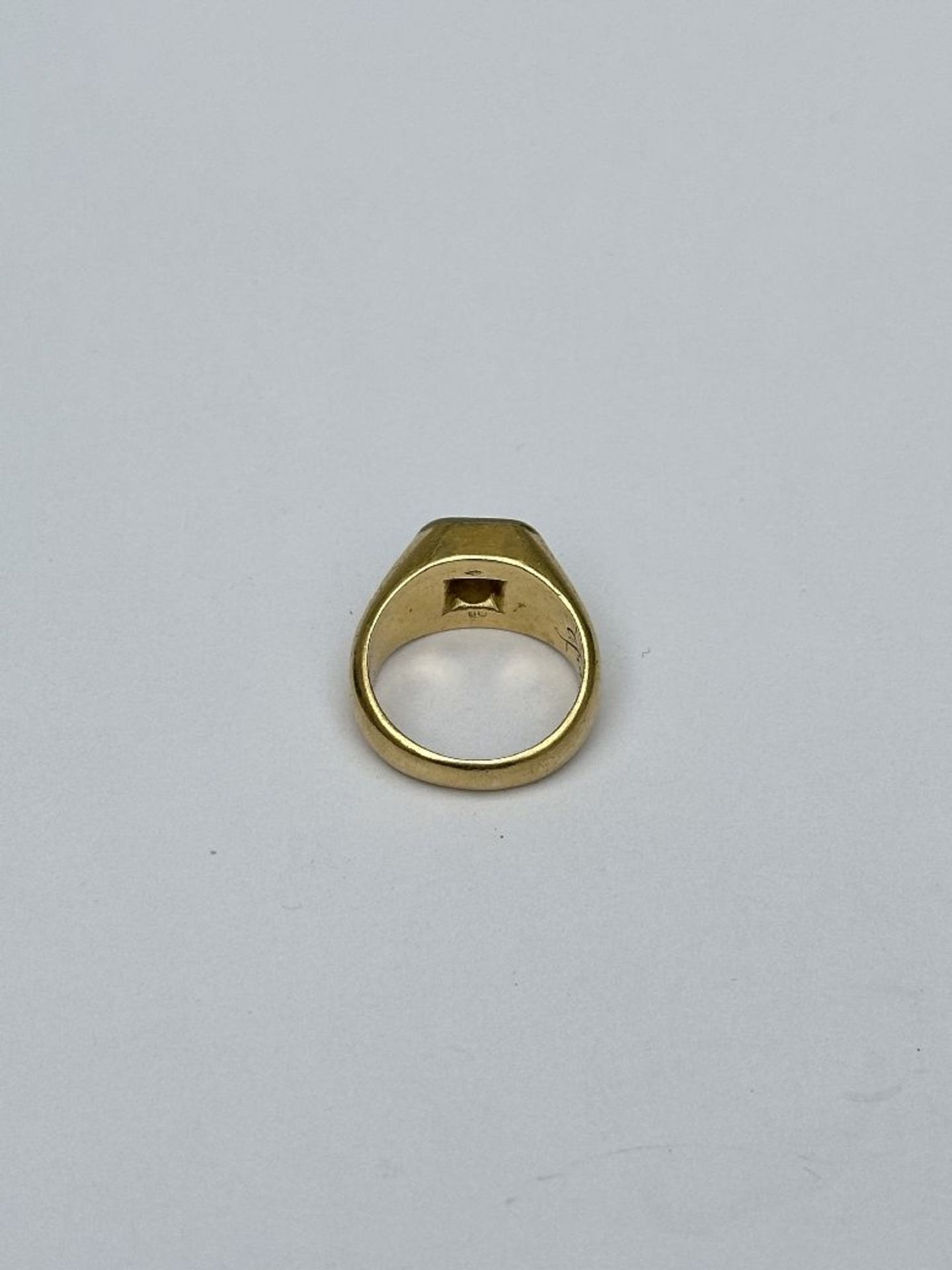 Men's ring in yellow gold with brilliant - Image 7 of 8