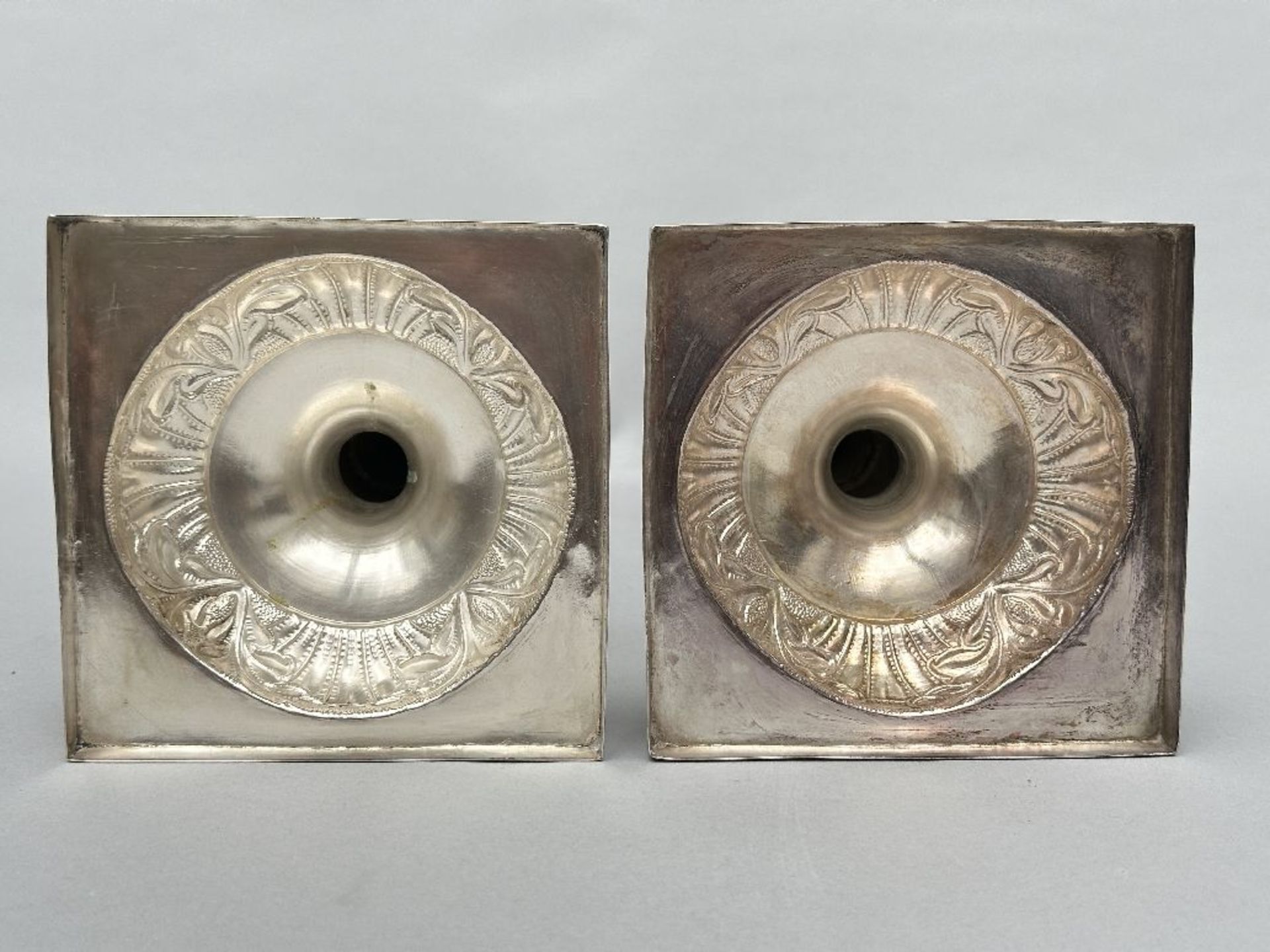 A pair of silver candlesticks by Jan Pogorzelski, 1863 - Image 3 of 4