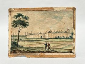 Jean-Baptist De Noter (1819): watercolour on paper 'view of Ghent' (*)