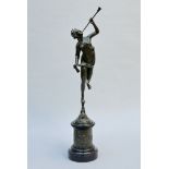 A bronze sculpture (after Giambologna) 'musician'