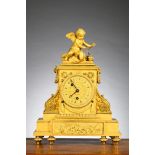 A gilt bronze clock 'putto', 19th century