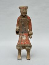 Terracotta statue 'warrior', Han dynasty (*)