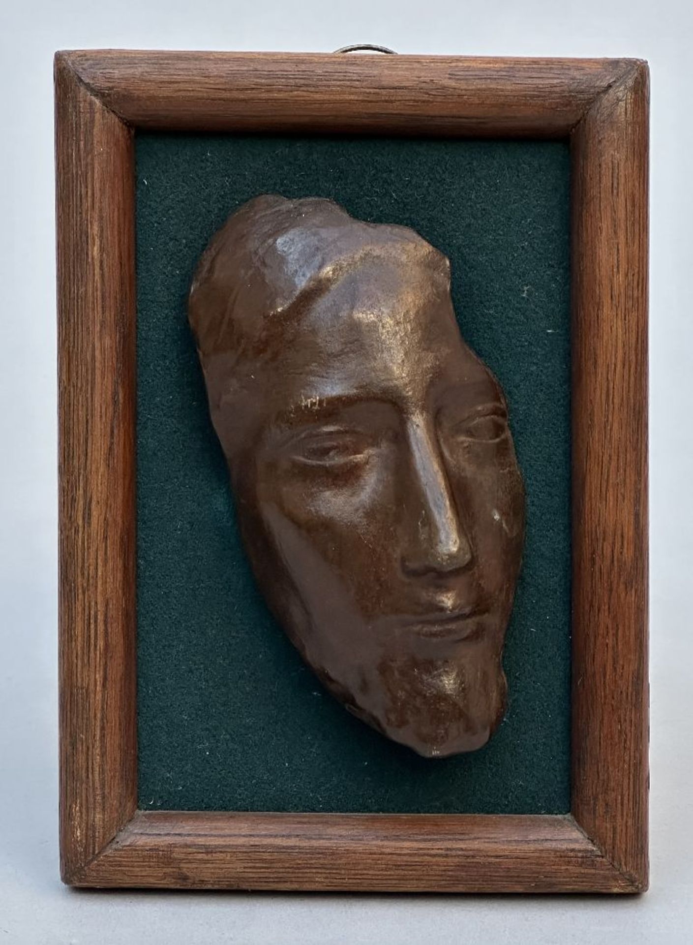 George Minne: bronze bas-relief 'face of Christ' - Bild 2 aus 6