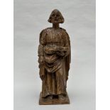 Carved wood statue 'Evangelist', 16th - 17th century (*)