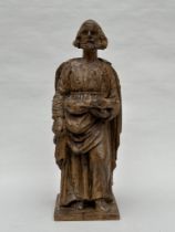 Carved wood statue 'Evangelist', 16th - 17th century (*)