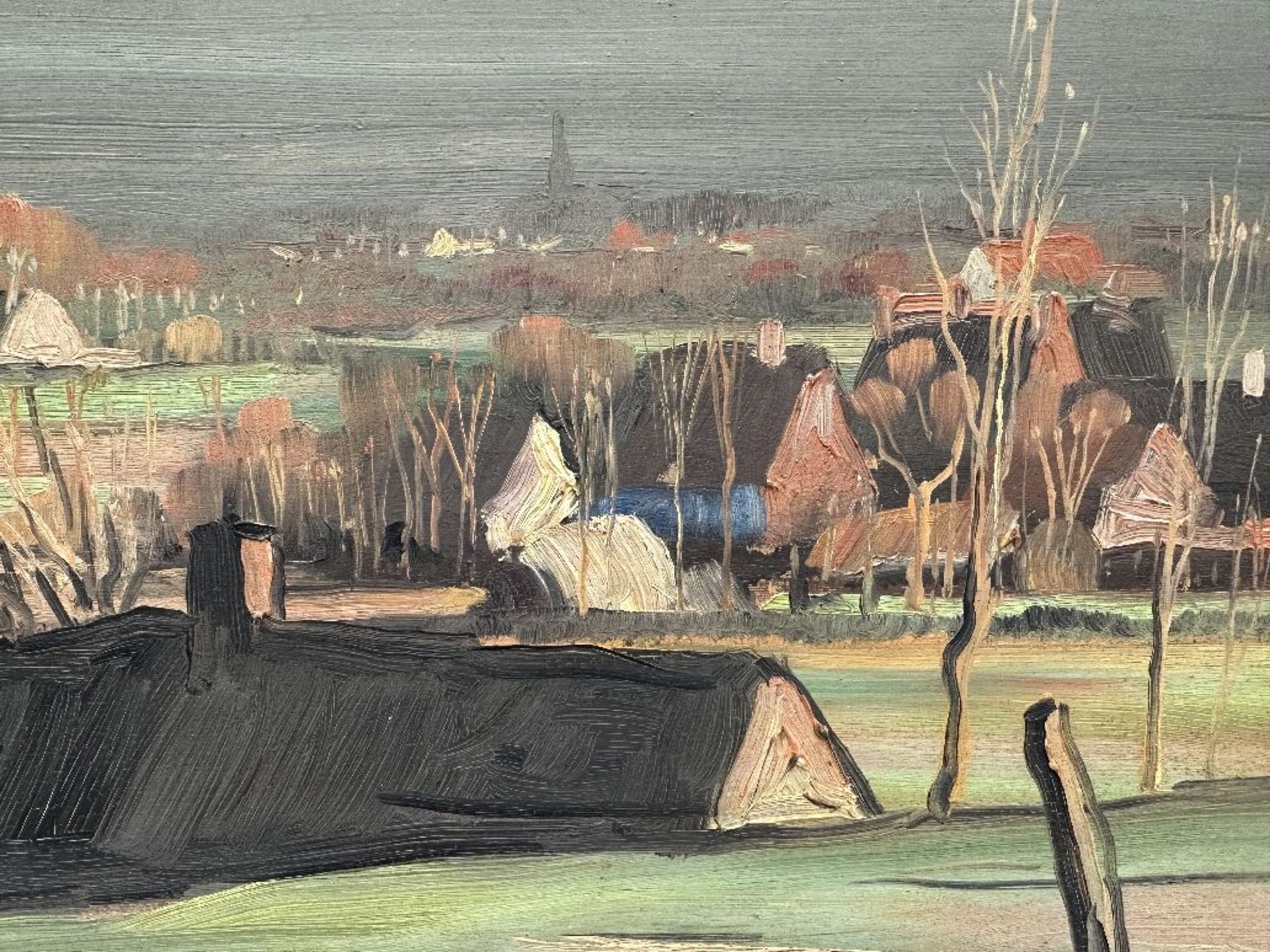 Achille Van Sassenbrouck: painting (o/p) 'landscape' - Image 4 of 5