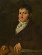 Anonymous (19th century): painting (o/c) 'portrait of a gentleman'