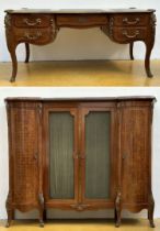 Office table with display case in Louis XV style