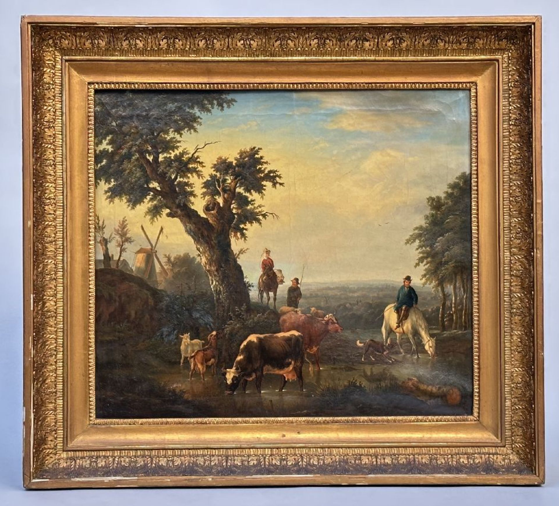 Charles Desan (1848): painting (o/d) 'animals in landscape' (*) - Bild 2 aus 6