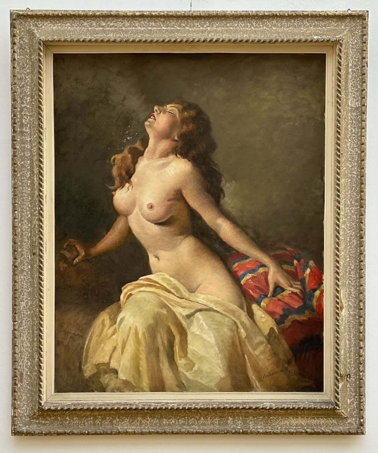 Miklós Mihalovits: painting (o/c) 'female nude' (*) - Image 2 of 6