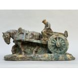 Domien Ingels: terracotta 'horse with cart'