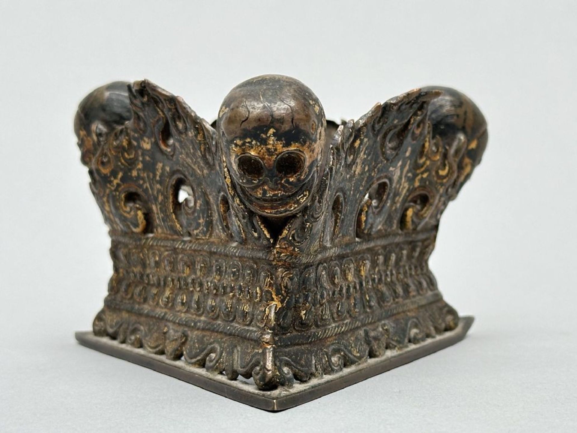 Kapala holder in lacquered metal, Tibet 18th century - Image 8 of 9