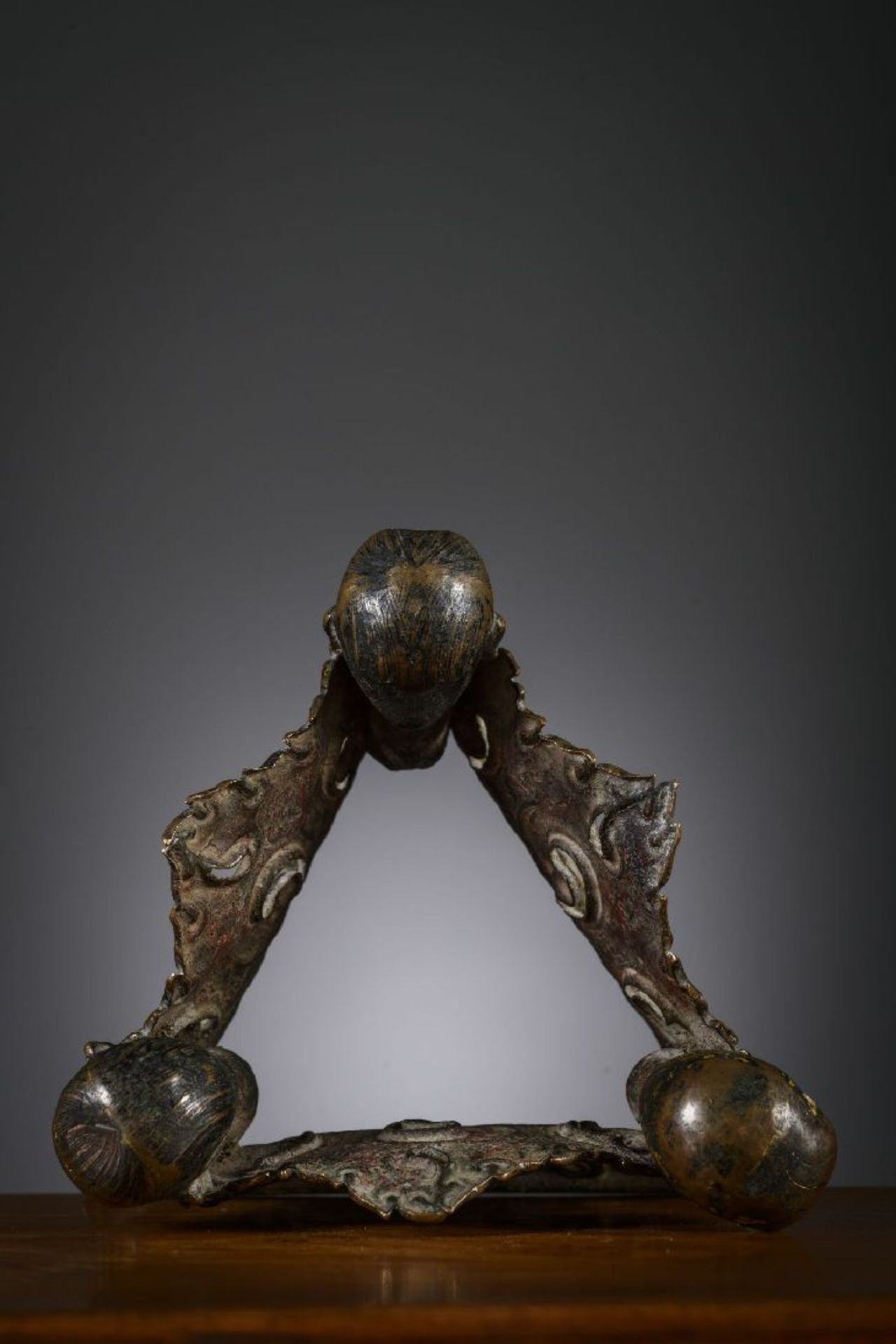 Kapala holder in lacquered metal, Tibet 18th century - Image 5 of 9
