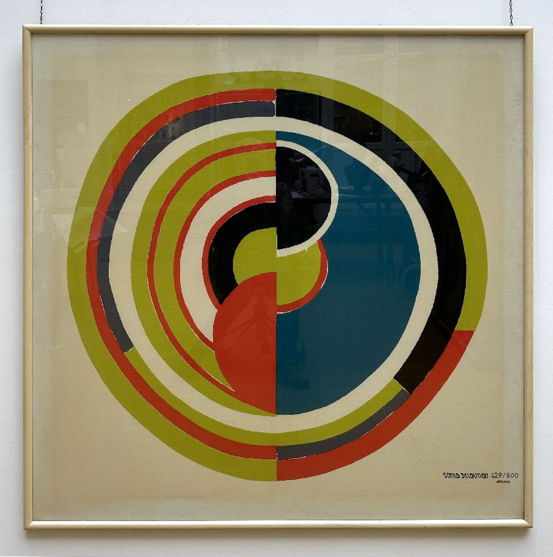 Sonia Delaunay (after): print on textile 'signal' (Artcurial edition 429/900) - Bild 2 aus 6