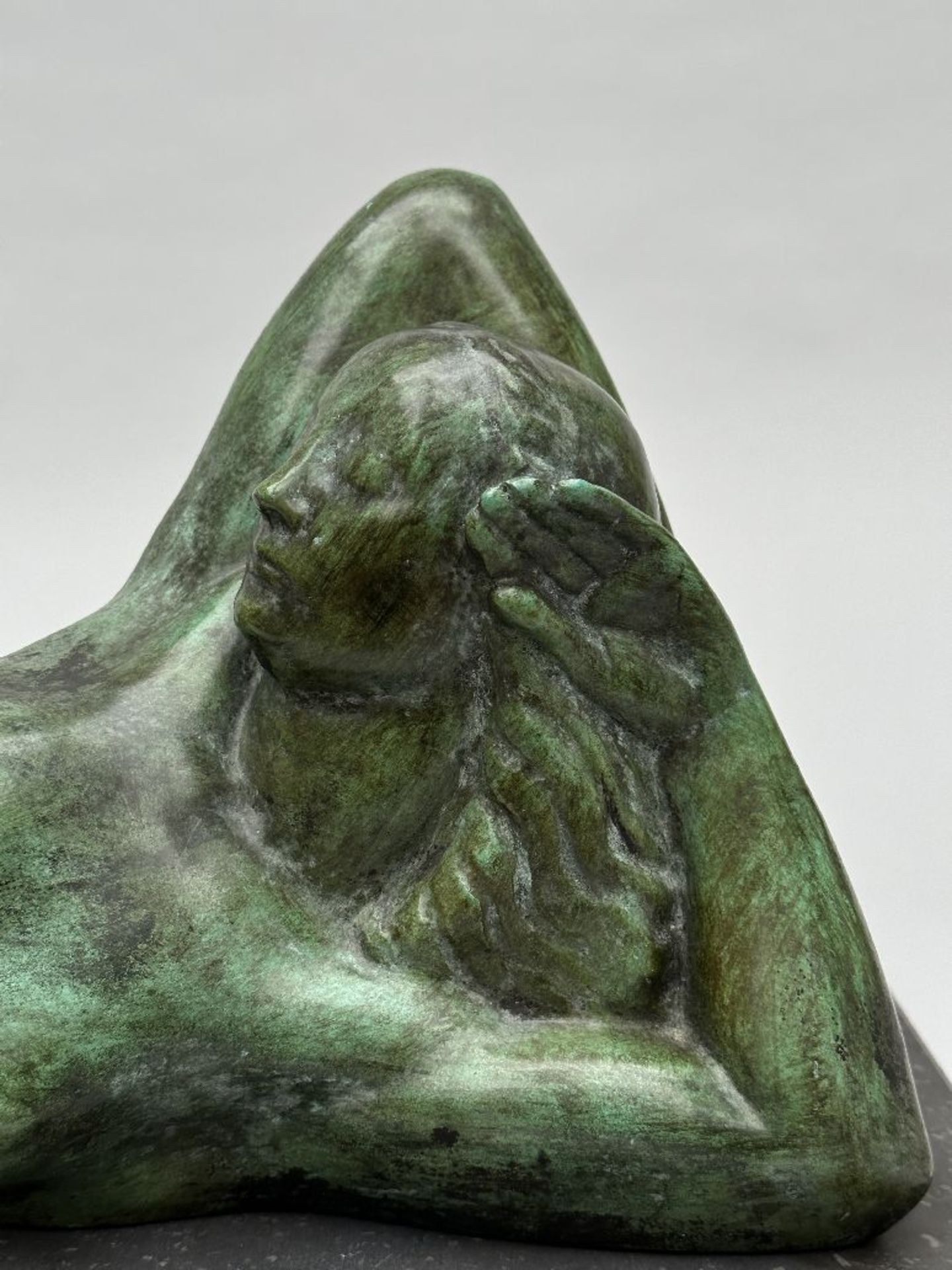Geo Verbanck: bronze statue 'the sunbather' - Image 6 of 8