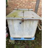 Galvanised metal tank