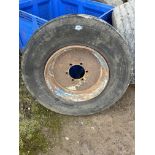 Pair of 295/80/22.5 Rig trailer wheels and tyres 