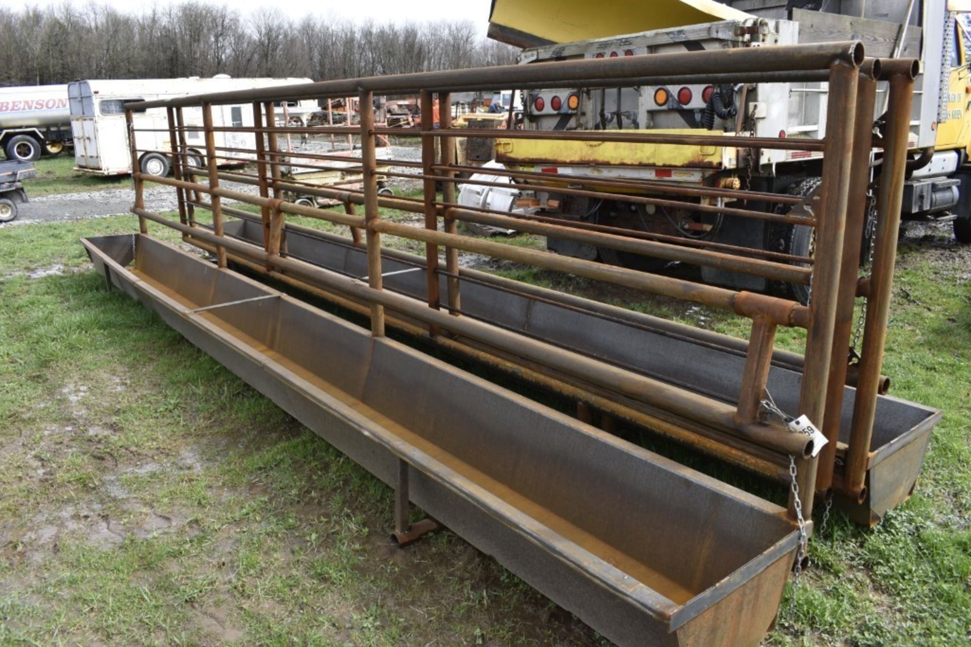 24' x 68" Heavy Duty Corral Panel With Bunk Feeder