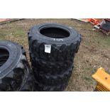 Set of 4 New Forerunner 10-16.5 Skid Steer Tires