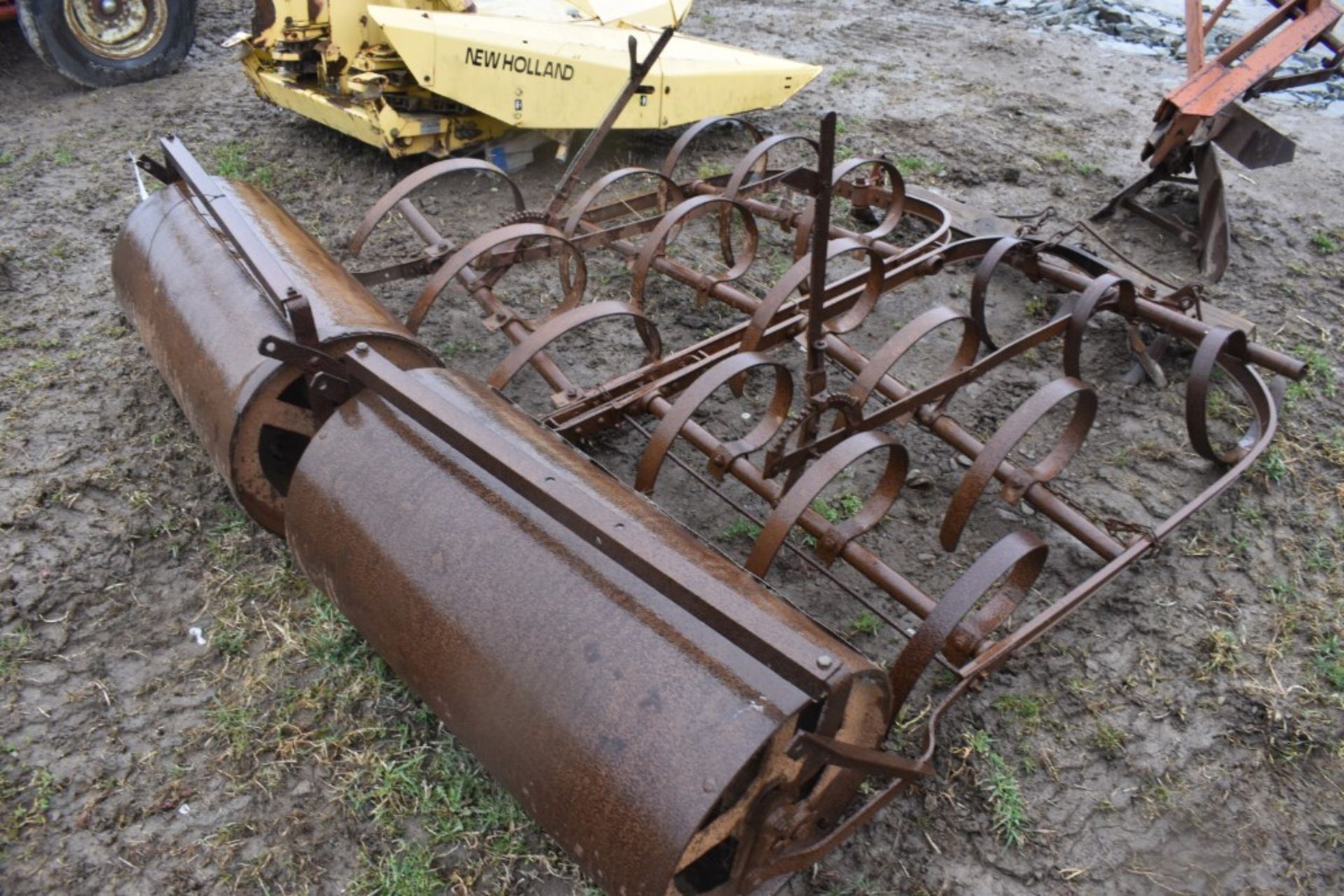 Tow Behind 80" Drag Harrow and Roller - Bild 3 aus 4