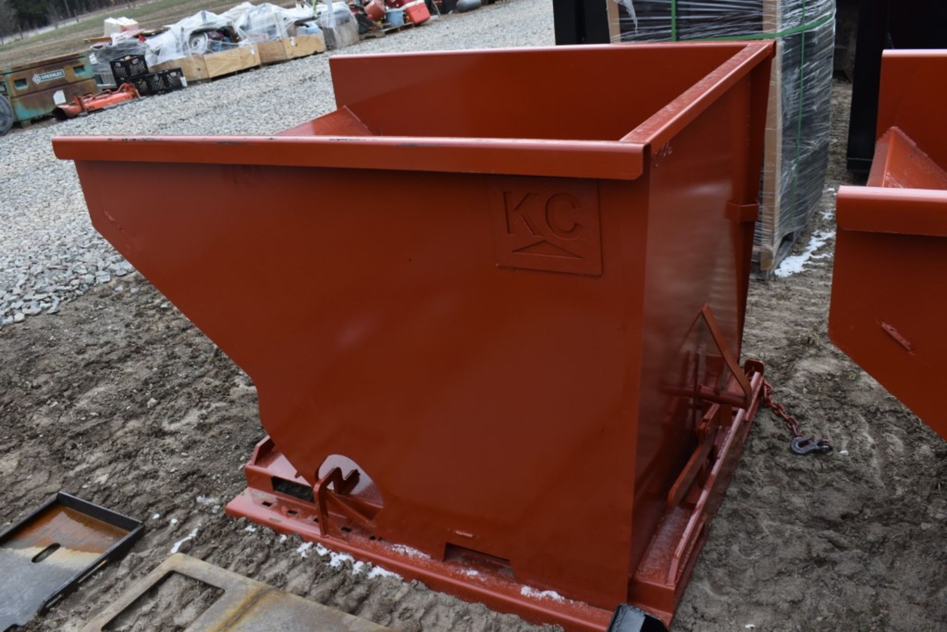 New KC Fork Mounted Self Tipping Dumpster - Bild 5 aus 8