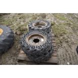 4 30x10-16 Airless Tires on 8 Lug Rims
