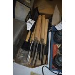 Group of Wood Lathe Tools