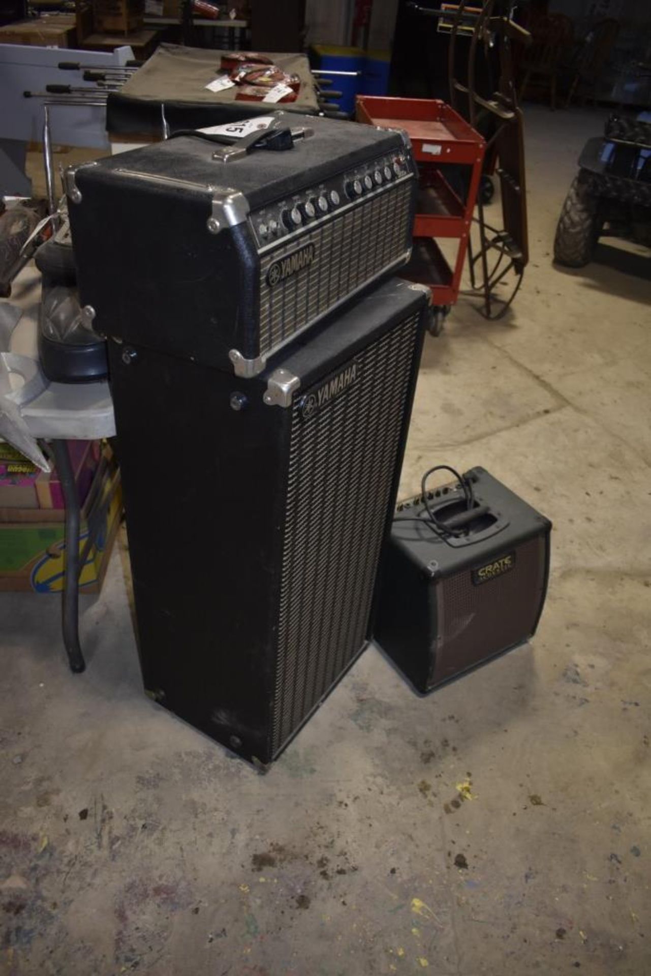 Yamaha Amp, Speaker, Crate Amp - Image 3 of 4